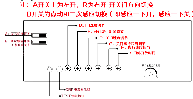 感應門控制器調節圖2