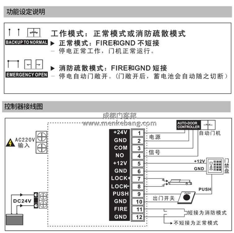 電動門備用電源安裝