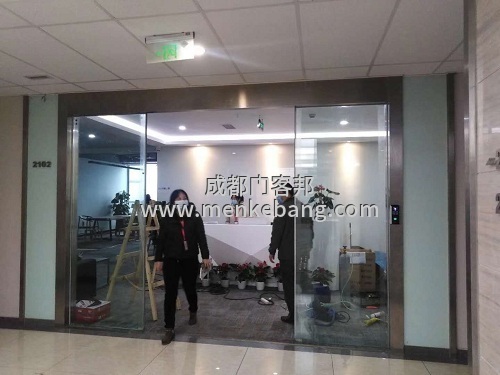 成都辦公室自動門案例,公司門禁自動門案例
